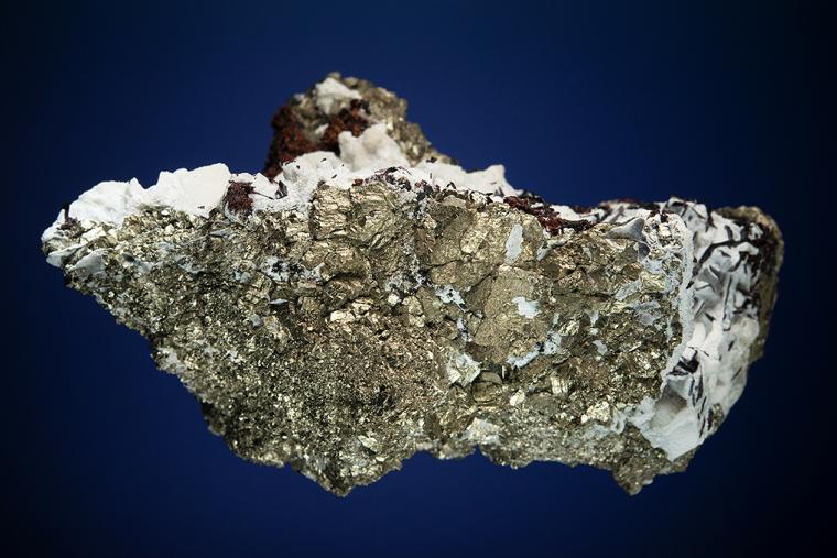 HÜBNERITE with QUARTZ on PYRITE