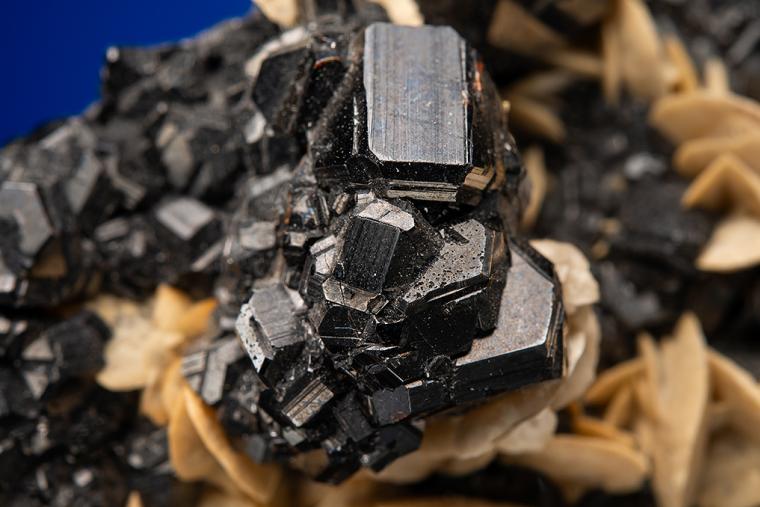 SIDERITE ON SPHALERITE