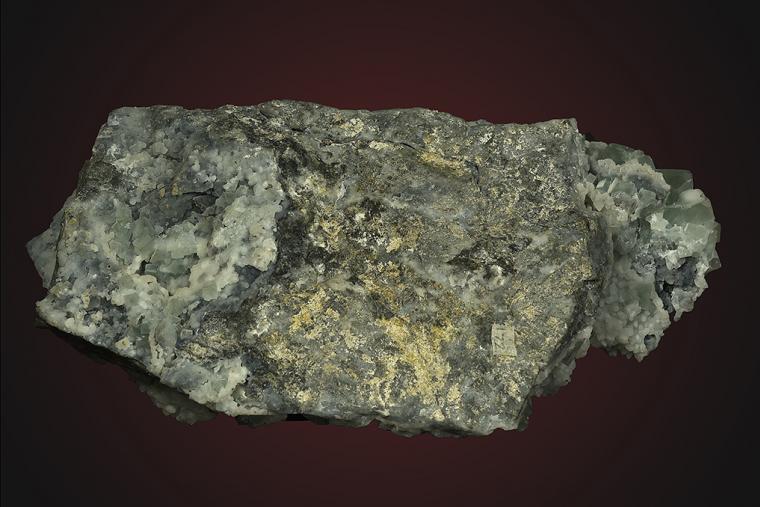 FLUORITE on QUARTZ