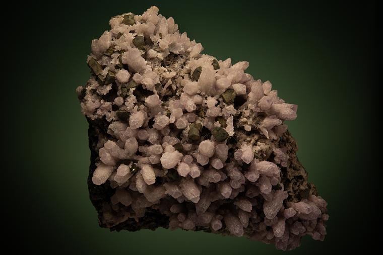 QUARTZ var. Amethyst with CHALCOPYRITE