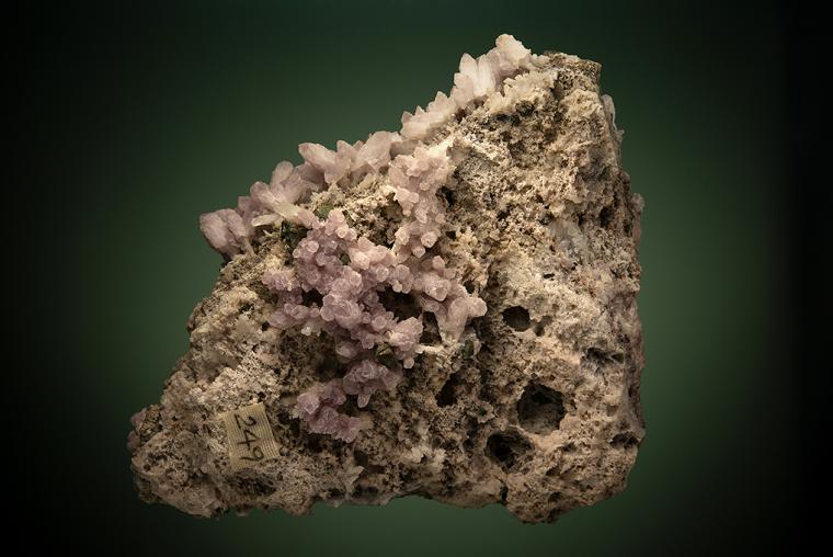 QUARTZ var. Amethyst with CHALCOPYRITE