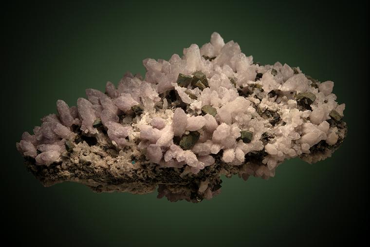 QUARTZ var. Amethyst with CHALCOPYRITE