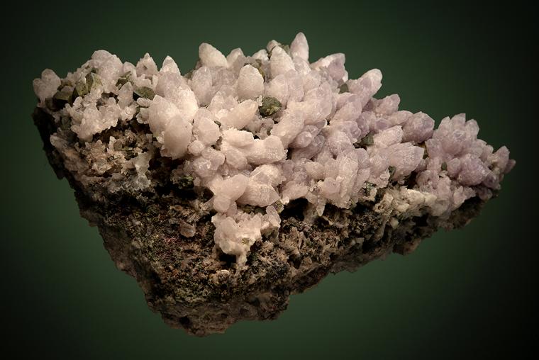 QUARTZ var. Amethyst with CHALCOPYRITE
