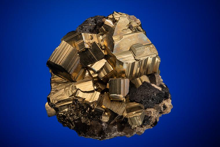 PYRITE with FLUORITE