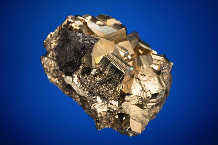 PYRITE with FLUORITE