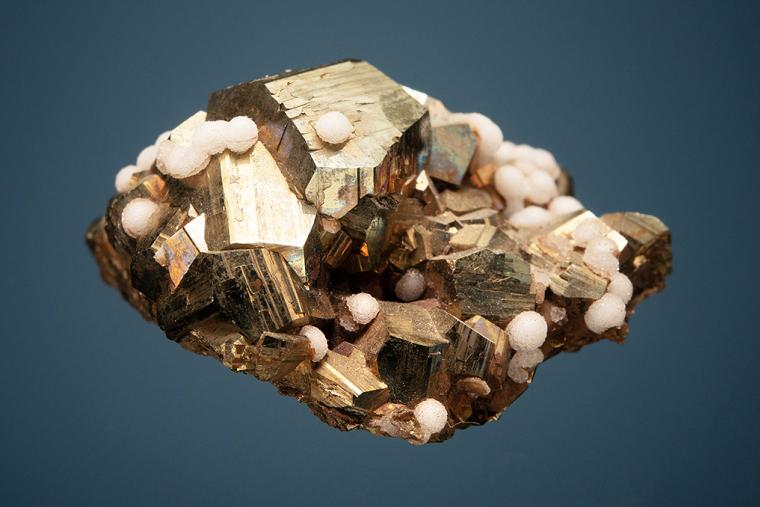 PYRITE with TOBERMORITE