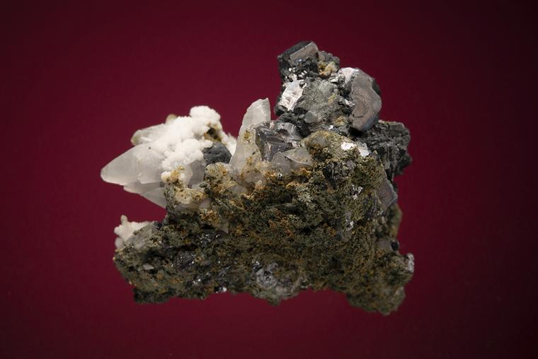 GALENA with CALCITE