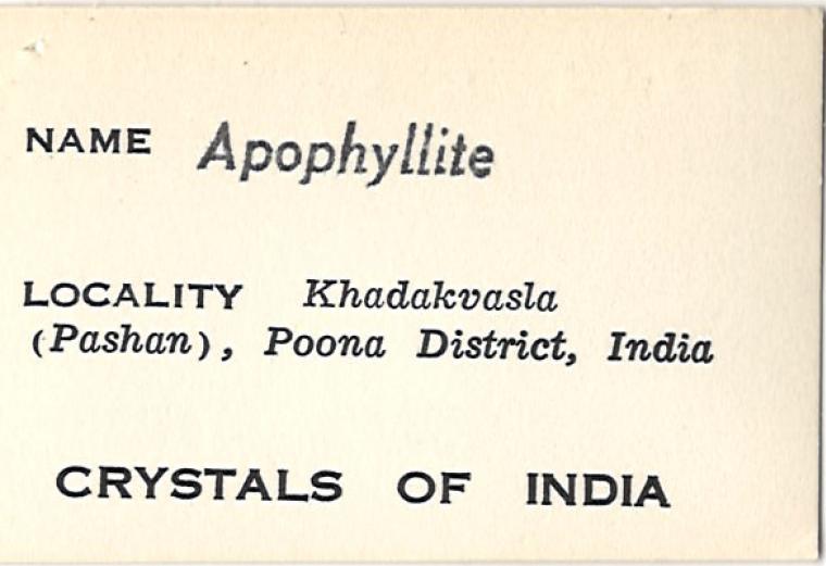 FLUORAPOPHYLLITE-(K) with STILBITE