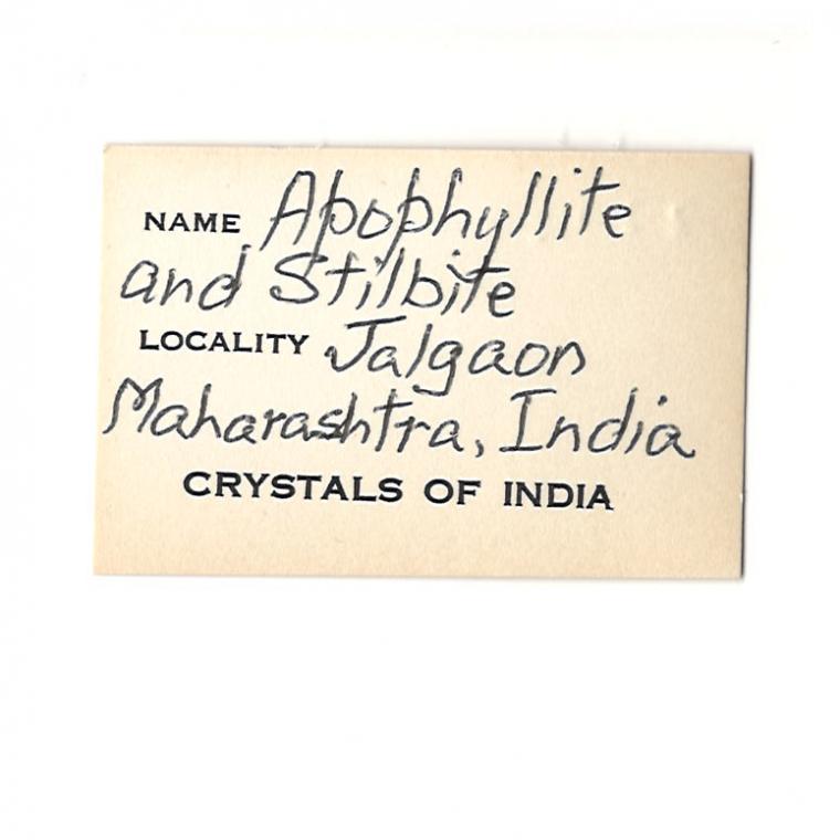 FLUORAPOPHYLLITE-(K) with STILBITE