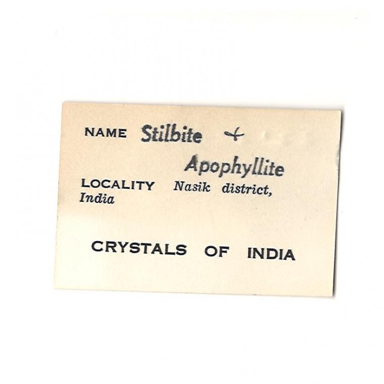 STILBITE with FLUORAPOPHYLLITE-(K)