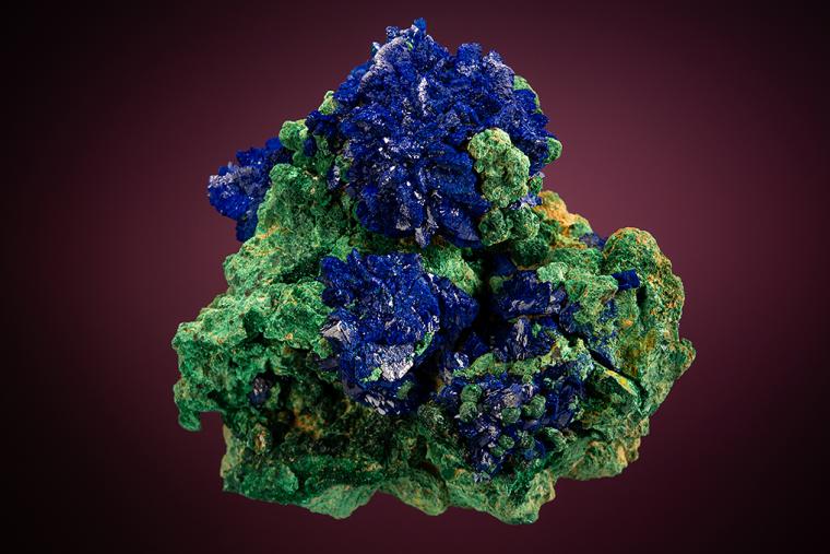 AZURITE on MALACHITE
