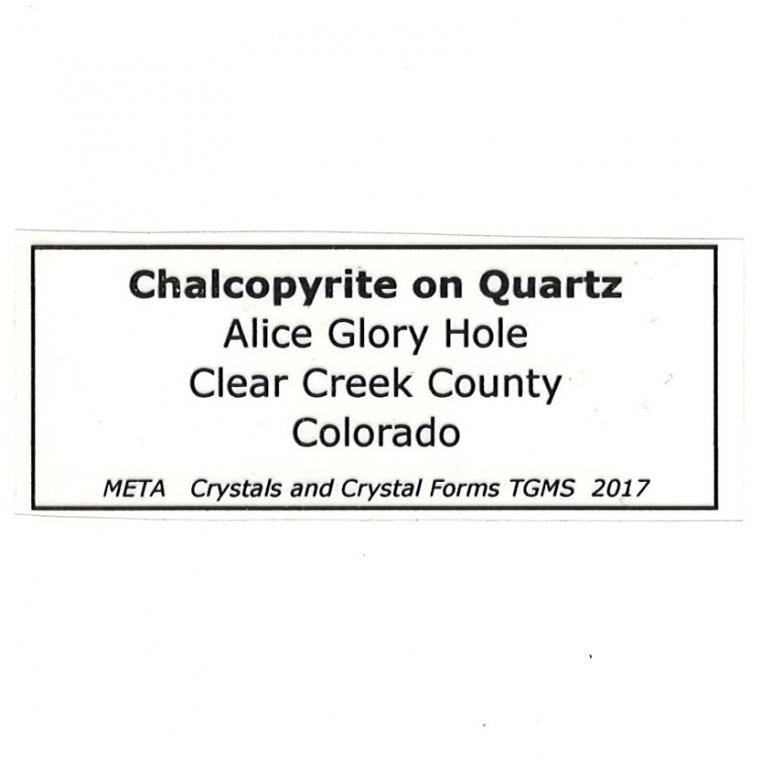 CHALCOPYRITE on QUARTZ