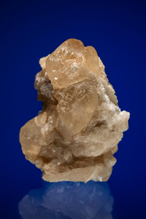CALCITE with LAUMONTITE