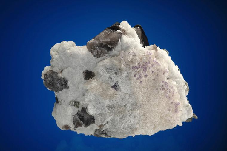 MUSCOVITE on QUARTZ var. Smoky and ALBITE