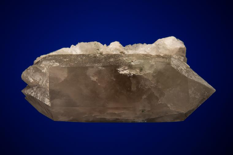 TITANITE and ALLANITE-(Ce) with CALCITE on QUARTZ