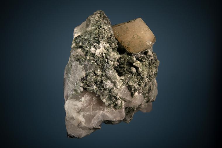 PHENAKITE with TITANITE and ALLANITE-(Ce) (stabilized)
