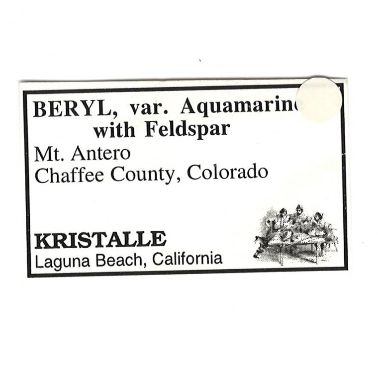 BERYL var. Aquamarine with MICROCLINE and QUARTZ