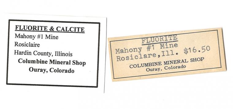 FLUORITE with CALCITE