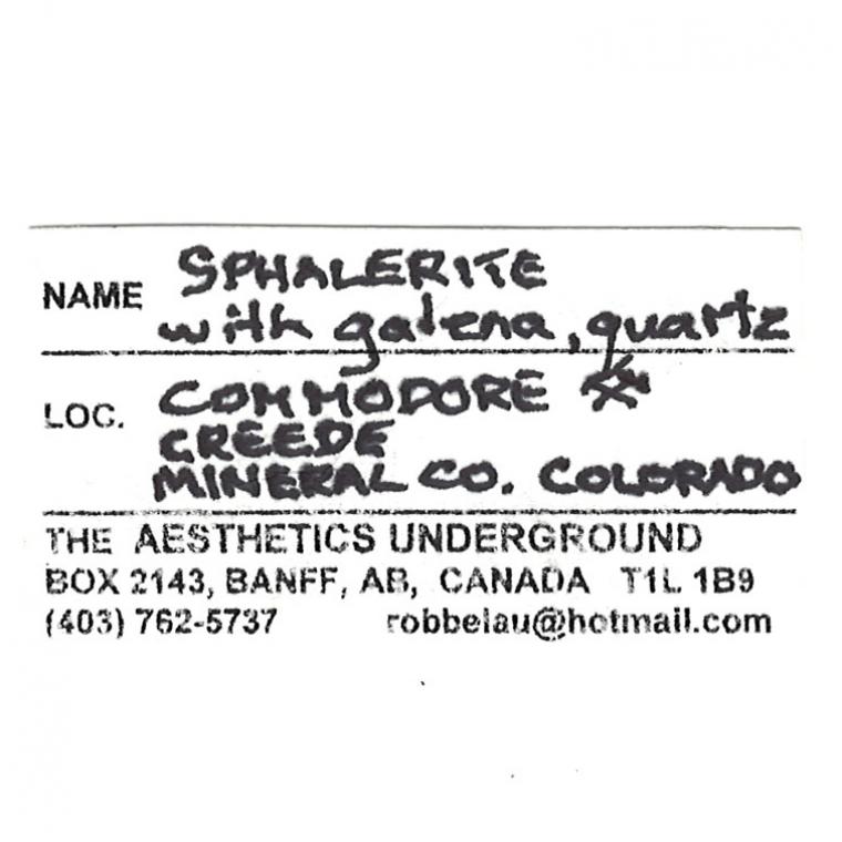 SPHALERITE with GALENA