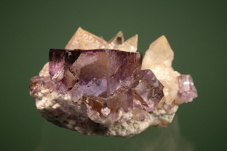 FLUORITE with CALCITE
