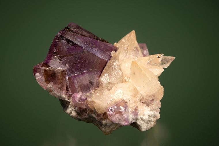 FLUORITE with CALCITE