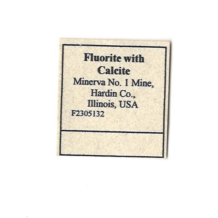 FLUORITE with CALCITE