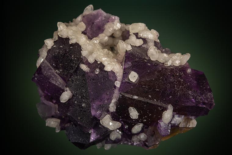 CALCITE on FLUORITE
