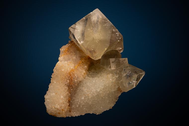 FLUORITE on QUARTZ