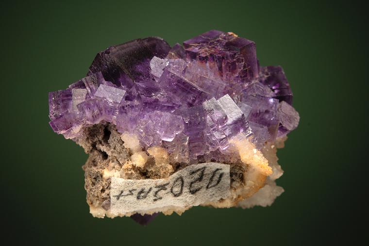 FLUORITE on QUARTZ