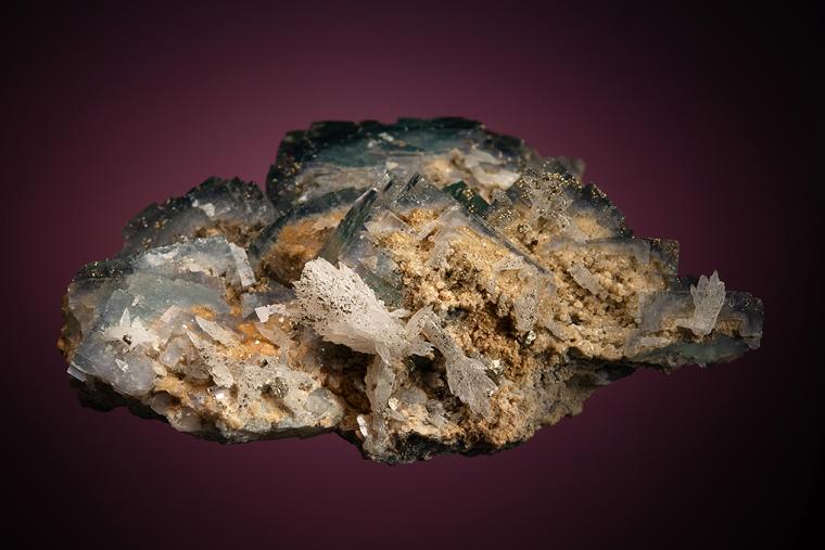 FLUORITE with CALCITE and QUARTZ