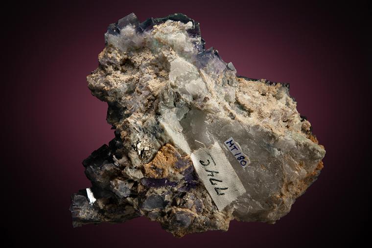 FLUORITE with CALCITE and QUARTZ