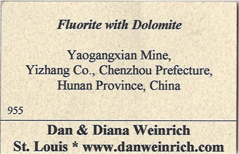 FLUORITE with DOLOMITE