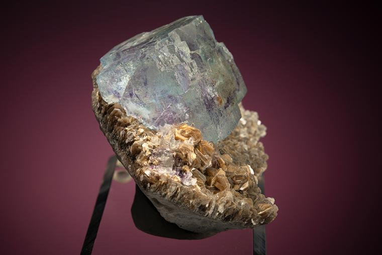 FLUORITE on MUSCOVITE