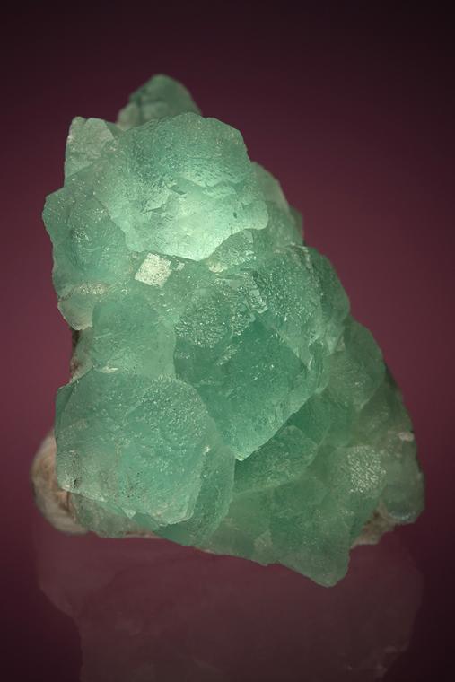 FLUORITE on QUARTZ