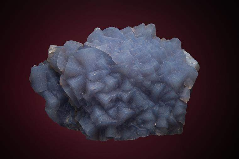 QUARTZ var. Chalcedony after FLUORITE