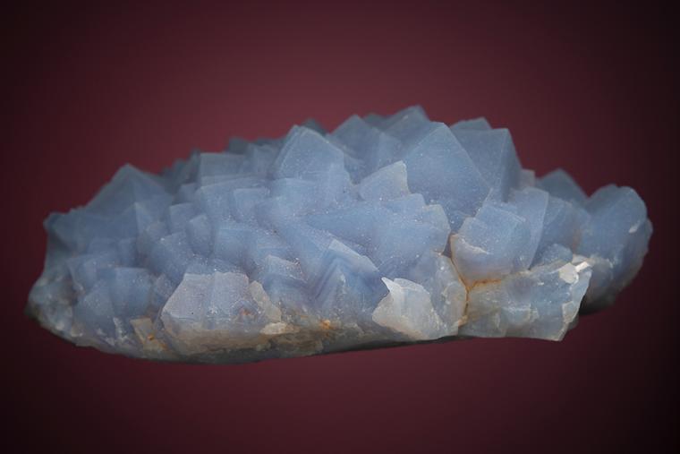 QUARTZ var. Chalcedony after FLUORITE