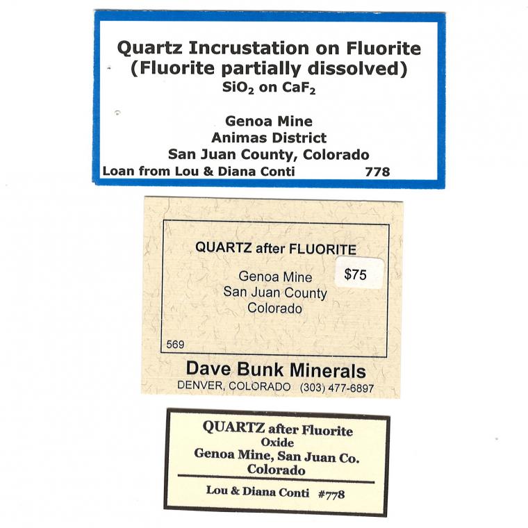 QUARTZ after FLUORITE