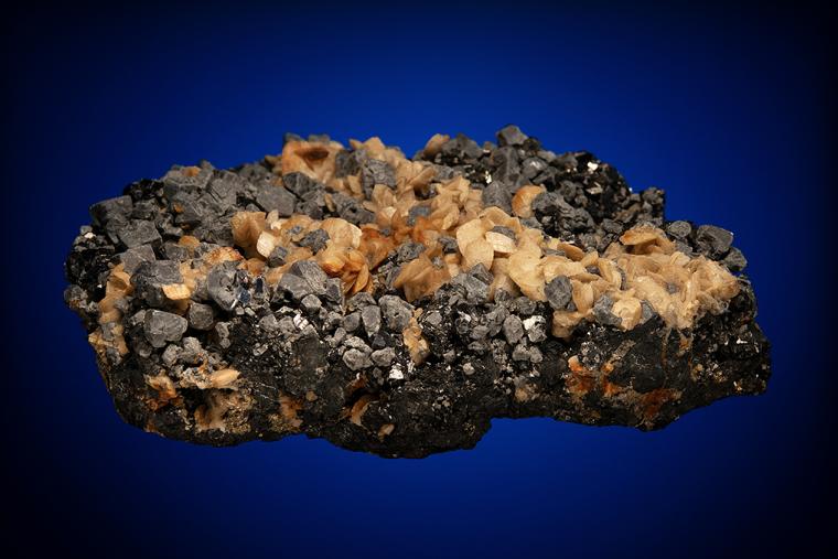 GALENA with SIDERITE on SPHALERITE