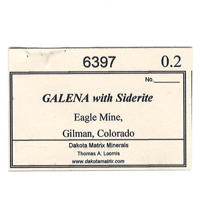 GALENA with SIDERITE on SPHALERITE