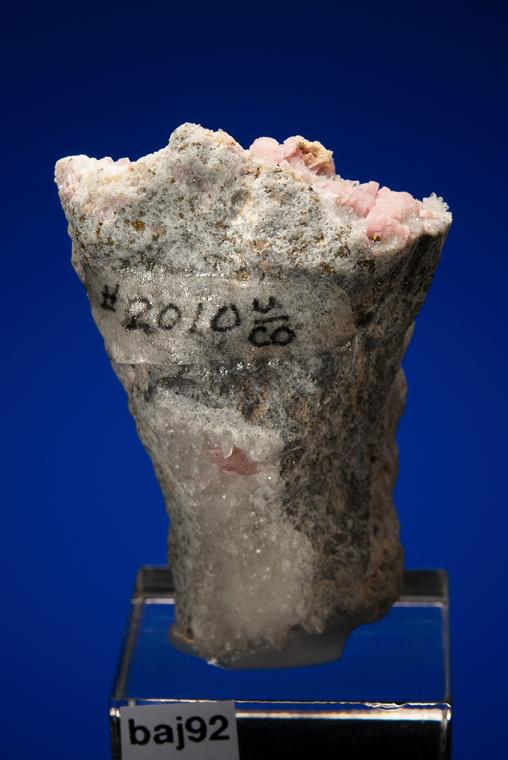 RHODOCHROSITE on QUARTZ