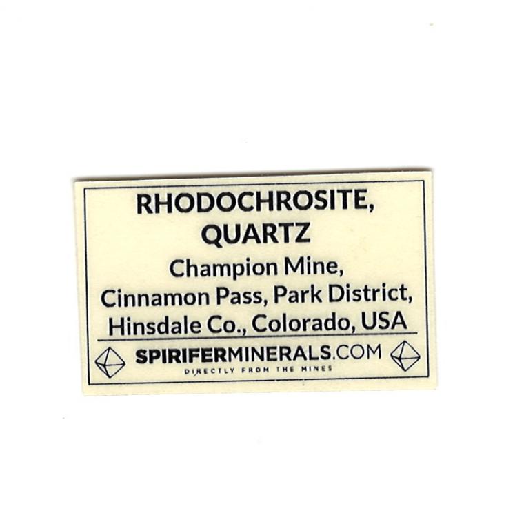 RHODOCHROSITE on QUARTZ