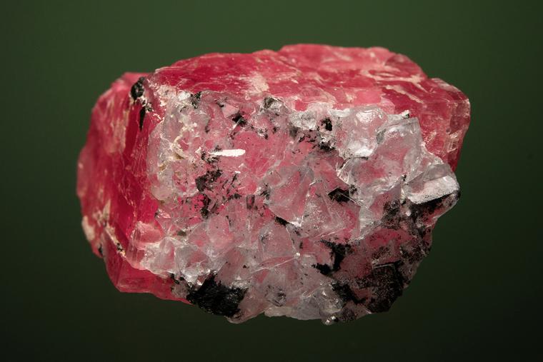 FLUORITE on RHODOCHROSITE