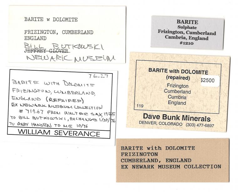 BARITE with DOLOMITE (repaired)