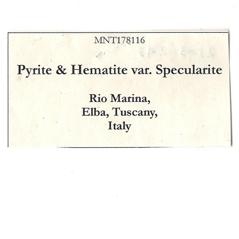 PYRITE with HEMATITE