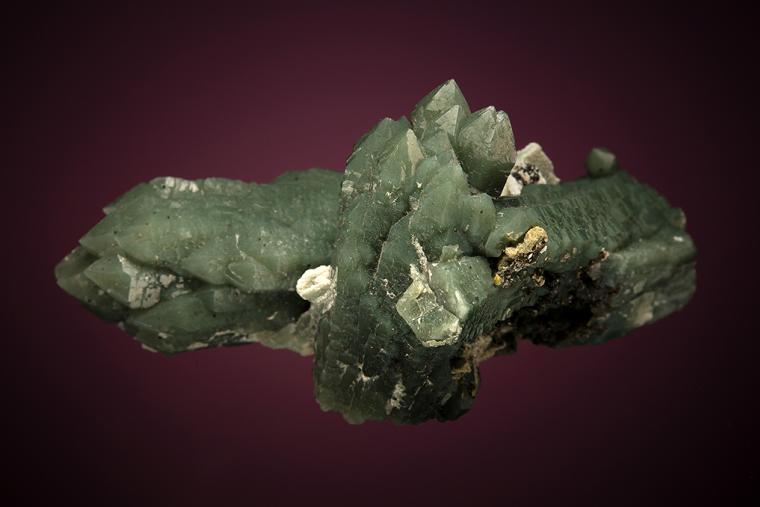 QUARTZ var. Prase with DOLOMITE