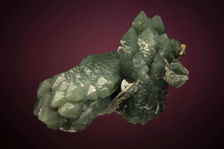 QUARTZ var. Prase with DOLOMITE