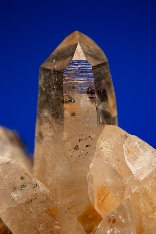QUARTZ with CHALCOPYRITE inclusions