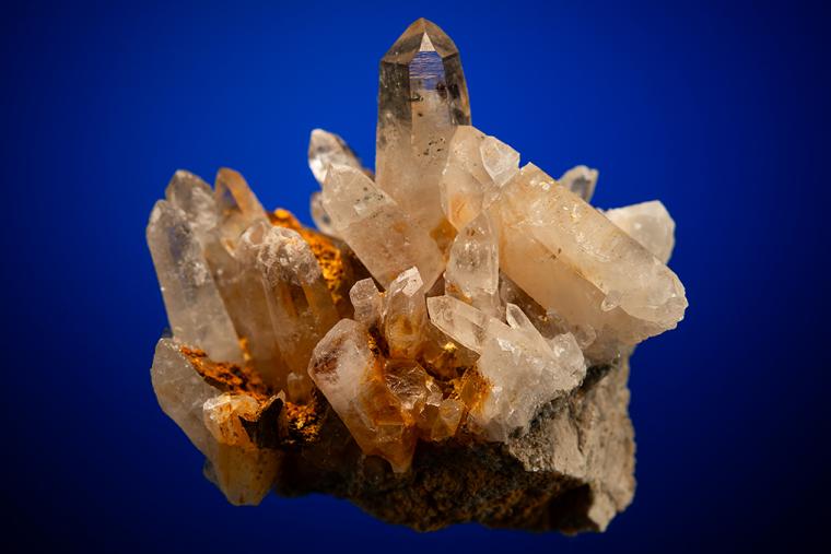 QUARTZ with CHALCOPYRITE inclusions