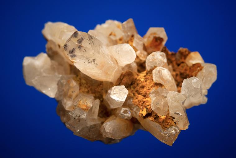 QUARTZ with CHALCOPYRITE inclusions