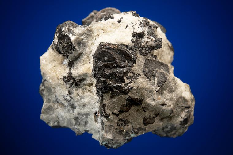 SILVER with ACANTHITE and CALCITE